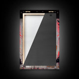 Graffiti angel art, framed canvas print, urban art