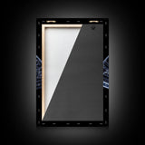 Folding Fan Wall Art, Chinese Art Print, White Fan, Black And White, Minimalist Print, Wall Decor, Canvas Print, Wall Art, Framed Canvas