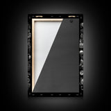 Collection of Trinkets Wall Art, Weird Wall Art, Black And White, Minimalist Print, Wall Decor, Canvas Print, Wall Art, Framed Canvas