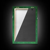 Dark Green Rain Cloud Wall Art, Framed Canvas Or Poster Print, Abstract Art Print, Minimalist Wall Decor, Maximalist Decor, Emerald Green