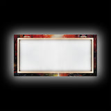 Forest Wall Art, Autumn Art, Sunset Wall Art, Lake Art Panoramic Art, Wall Art, Canvas Art, Landscape Art, Tiny House Decor, Game Room Decor