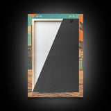 An Abandoned 1970s High School, Photography Print, Framed Canvas Print, Back To School, Liminal Art