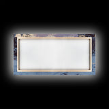 Cowboys and Log Cabin Winter Christmas Framed Canvas Print, Rustic Mountain Holiday Scene Art, Best Christmas Gift Idea, Winter Decor