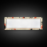 Flashes and Light - Framed Canvas Print - Mid-century Modern Rocket Age Inspired Wall Art - Black Stars with Red Streaks