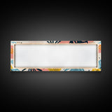 Retro Art From the 90s, Framed Canvas Print, High School Art, Abstract Extra Wide Panoramic Painting, Retro Vibes Home Decor