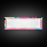 Vaporwave Abstract Wall Art, Canvas Print, Retro 80s Vibe Home Decor, Pink and Turquoise Wall Art, Oversized Art