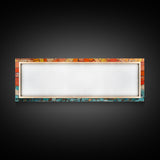 Panoramic Print - Sunset Mosaic Canvas Print - Wood Framed Wall Art - Horizontal Abstract Art - Large Wide Wall Art - Above Bed Decor Framed Canvas