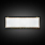 Dark & Moody Wild Flowers Under a Full Moon, Framed Canvas Print, Panoramic Extra Wide Wall Art, Oversized Home Decor