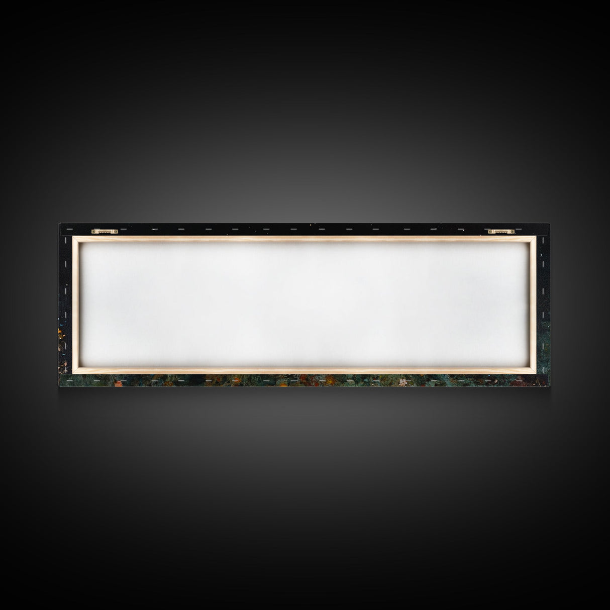 Field of Wildflowers Framed Wall Art Canvas Print, Vintage Botanical Landscape Art, Panoramic Print, Modern Farmhouse Art