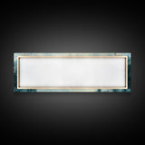 Fog Over The Lake Panoramic Painting Print - Rustic Decor - Panoramic Ultra Wide Wall Art For Above Bed or Sofa - Moody Decor