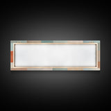Midcentury Modern Style Abstract Square, Framed Canvas Print, MCM Modern Wall Art, Pastel Colors, Large Horizontal Wall Art Print