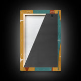 Star Burst - Atomic Age Art - Framed Canvas Print