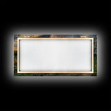 Abstract Landscape Wall Art Framed Canvas Print, East Texas At Sunset Photography Style Print, Original Wall Art, Panoramic Art