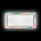 Retro 90s Style Wall Art, Bedroom Wall Decor, Aesthetic Decor, Vaporwave Wall Art, Pastel Shades Painting