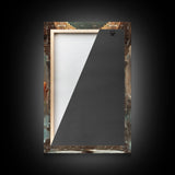 Portrait of Krishna Framed Canvas Print, Krishna Wall Art, Krishna Painting