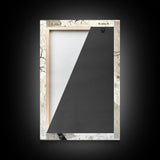 Double Exposure Wall Art - Tree or Cracks - Optical Illusion Wall Art Framed Canvas Print - Wabi Sabi Minimalist Home Decor Art