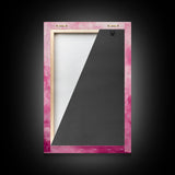 Wall Art Print Preppy Decor, Framed Canvas Print, Abstract Pink Clouds Painting, Girl's Dorm Room Wall Decor, Apartment Decor Gift Idea