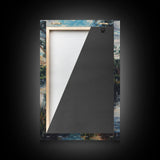 Fly Fishing Wall Art - Framed Canvas Print - Fly Fishing Painting, Fly Fishing Art, Gift Idea for Fisher, Fishing Gift Idea