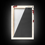 Vintage Holly Berries Canvas Print - Framed Canvas - Minimalist Christmas Art - Boho Christmas Art - Rustic Christmas Art