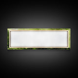 Moss Wall Art - Panoramic Canvas Print - Watercolor Painting of Green Moss
