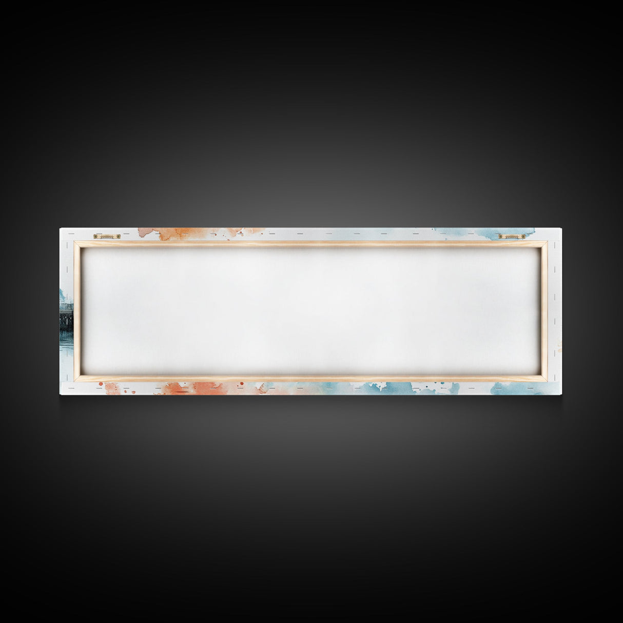 Panoramic Nautical Seacape Painting, Framed Canvas Print - Nantucket Wall Art - Beach House Art - Painting of Nantucket