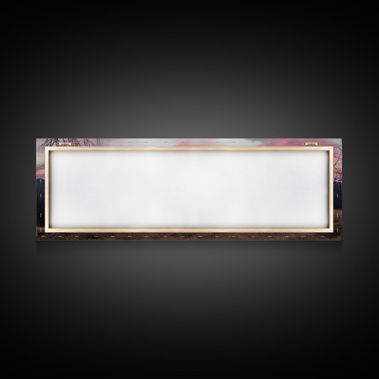 Great Smoky Mountains Panoramic Wall Art Canvas Print, Smoky Mountains Photography Style Wall Art, Landscape Painting