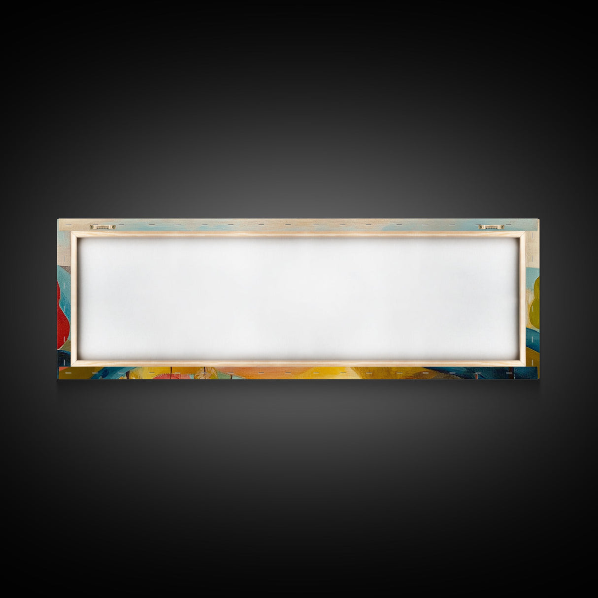 Abstract Fall Panoramic Landscape Painting Print, Framed Wall Art, Canvas Print, Living Room Art, Horizontal Wall Art, Fall Centerpiece