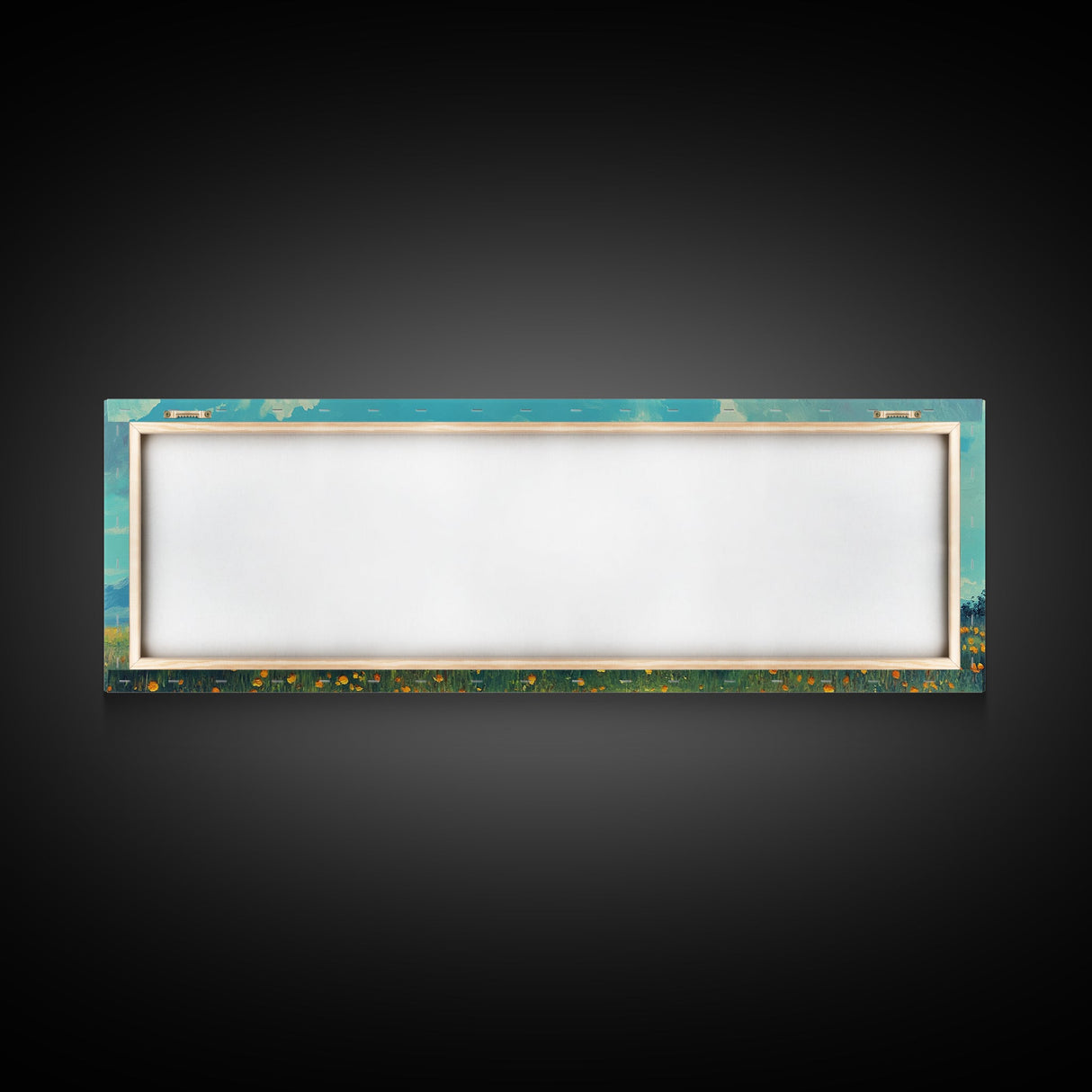 Old Barn In The Spring, Framed Canvas Print, Rustic Farmhouse Decor, Modern Farmhouse, Barn in Field of Wild Flowers, Farm House Art