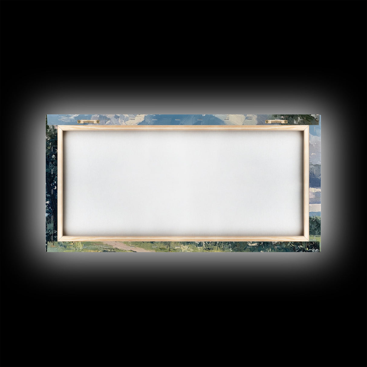 Rustic Old Barn Painting Framed Canvas Print Panoramic Rural Landscape Primitive Art Farmhouse Home Decor Barn Wall Art Ready To Hang