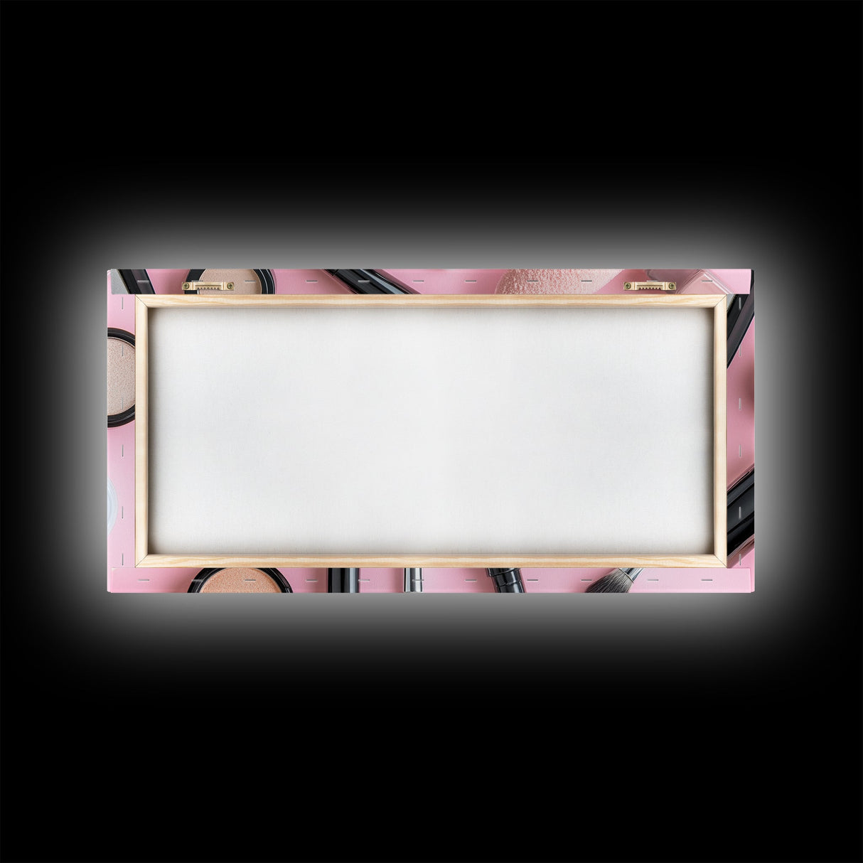 Retro Preppy Makeup Canvas Print, Makeup Art, Makeup Painting, Dorm Room Wall Art