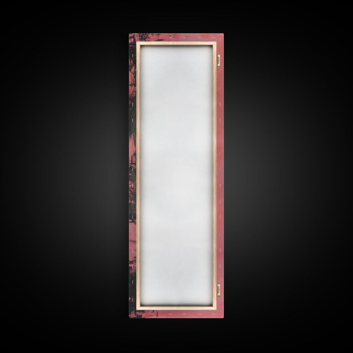 Reflections of a Pink Flamingo, Framed Canvas Print, Vaporwave Wall Art, Coastal Decor, Living Room Accent Piece, Pink Flamingo Art