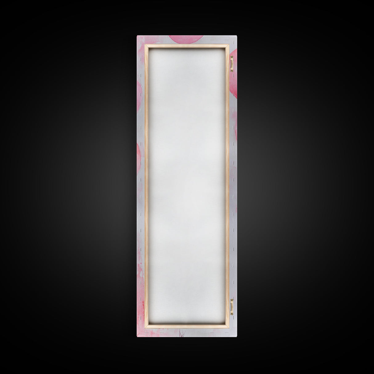 Pink Balloons Wall Art Framed Canvas Print, Light Pink Whimsical Art Vertical Decor, Fun Minimalist Wall Art for Living Room and Dorm