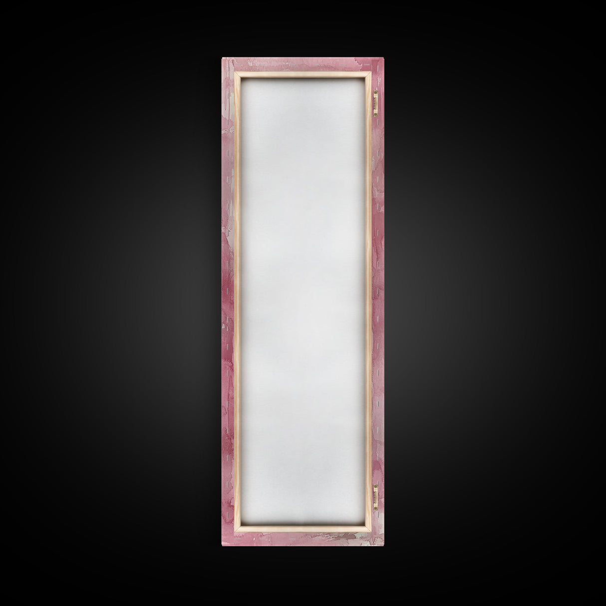 Pink Bows Framed Canvas Print Whimsical Art Light Pink Wall Art Long Narrow Wall Art Tall Skinny Art Dorm Decor Gift Idea