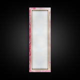Pink Ribbons Canvas Print Abstract Feminine Wall Art Whimsical Vertical Decor Skinny Boho Gift Idea Light Pink Aesthetic