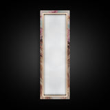 Floral Goddess Portrait Canvas Print Cherry Blossom Painting Feminine Art Bedroom Decor Light Pink Vertical Artwork Boho