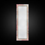Elegant Pink Pearl Hair Accessories Framed Canvas Print with Whimsical Art Touch for Feminine and Minimalist Decor