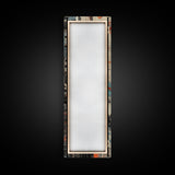 Urban Graffiti Canvas Print with Orange and Teal Accents, Long Narrow Wall Art for Contemporary Home or Living Room Decor