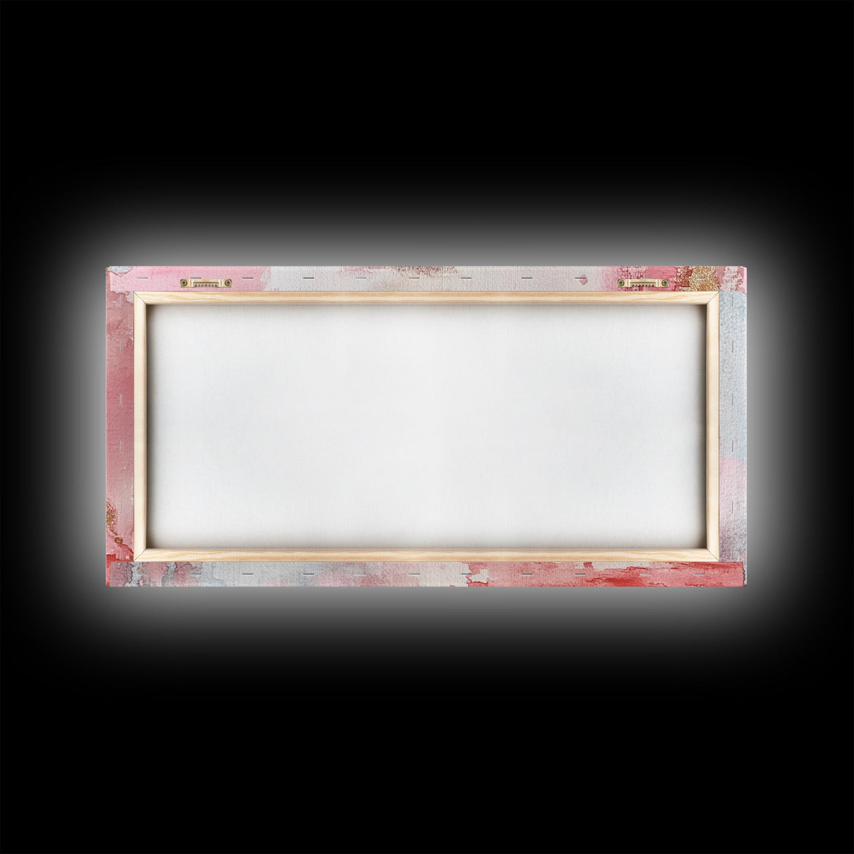 Gold Frame Abstract Framed Canvas Print Featuring Pink Abstract Art and Whimsical Art Light Pink Wall Art Minimalist Rustic Decor