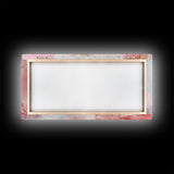 Gold Frame Abstract Framed Canvas Print Featuring Pink Abstract Art and Whimsical Art Light Pink Wall Art Minimalist Rustic Decor