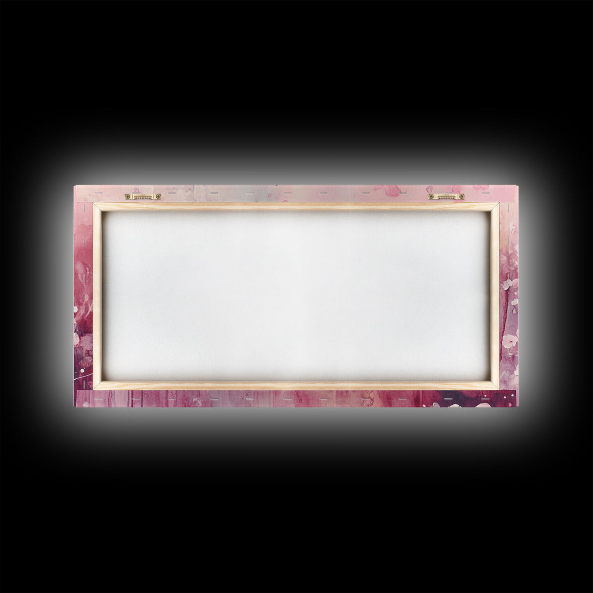 Romantic Doves Framed Canvas Print, Whimsical Pink and White Wall Art, Cherry Blossom Painting, Bedroom or Living Room Gift Idea