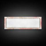 Decorative Frames Painting Canvas Print with Elegant Pink Abstract Background, Long Narrow Wall Art Perfect for Living Room Decor