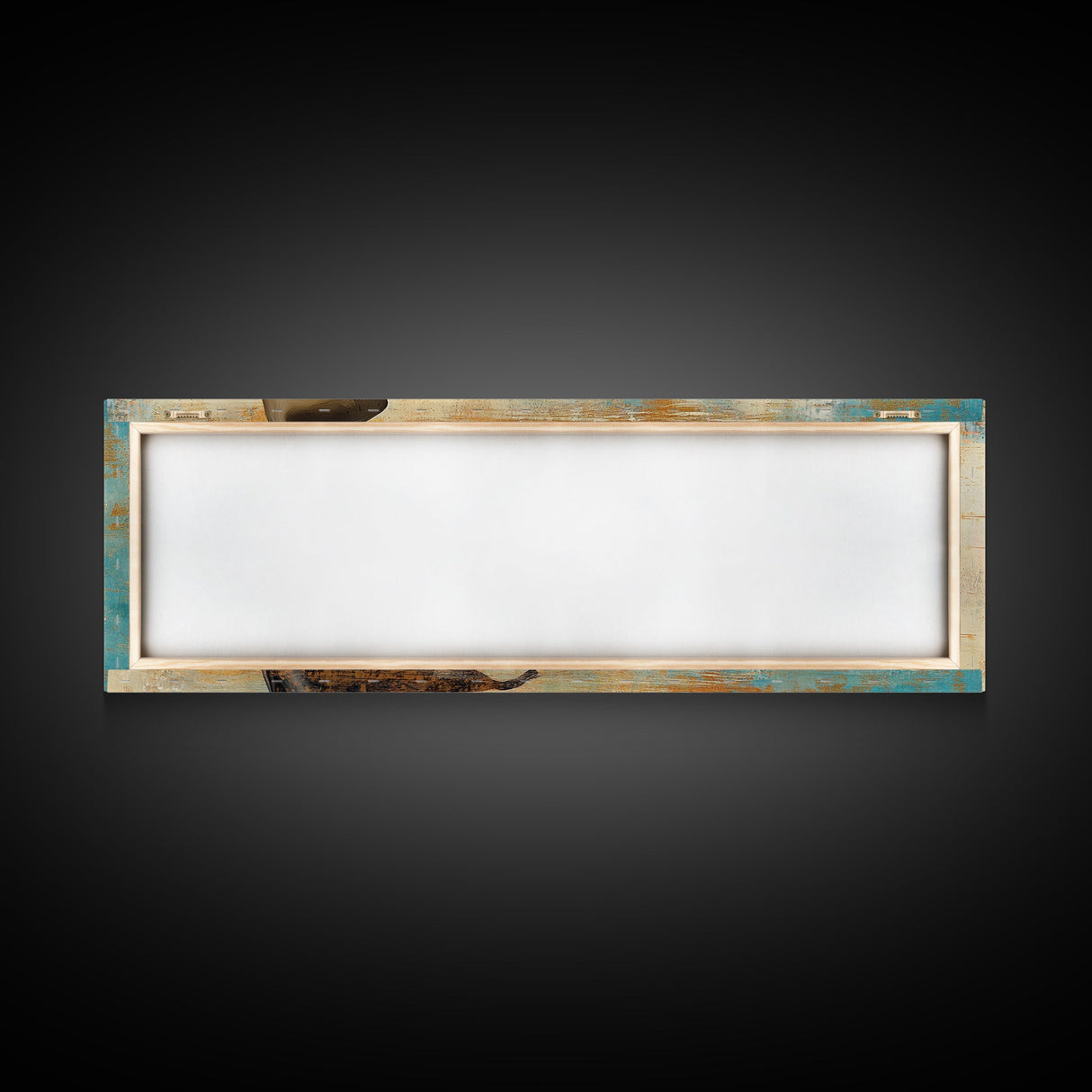 Cowgirl Canvas Print Southwest Wall Art Minimalist Boho Art Afrocentric Painting Extra Wide Horizontal Artwork Decor
