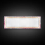 Delicate Snowflake Art Framed Canvas Print Light Pink Wall Art Minimalist Winter Décor Bedroom Living Room Artwork Horizontal Gift