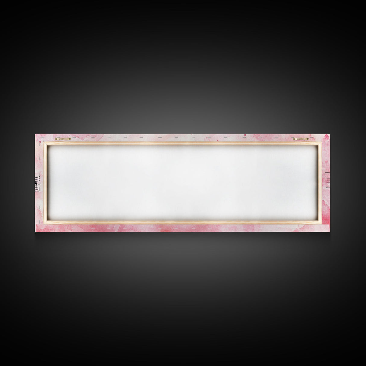 Musical Notes Canvas Print Artistic Sheet Music Wall Art Light Pink Abstract Artwork Rustic Wabi Sabi Art Living Room Decor Gift