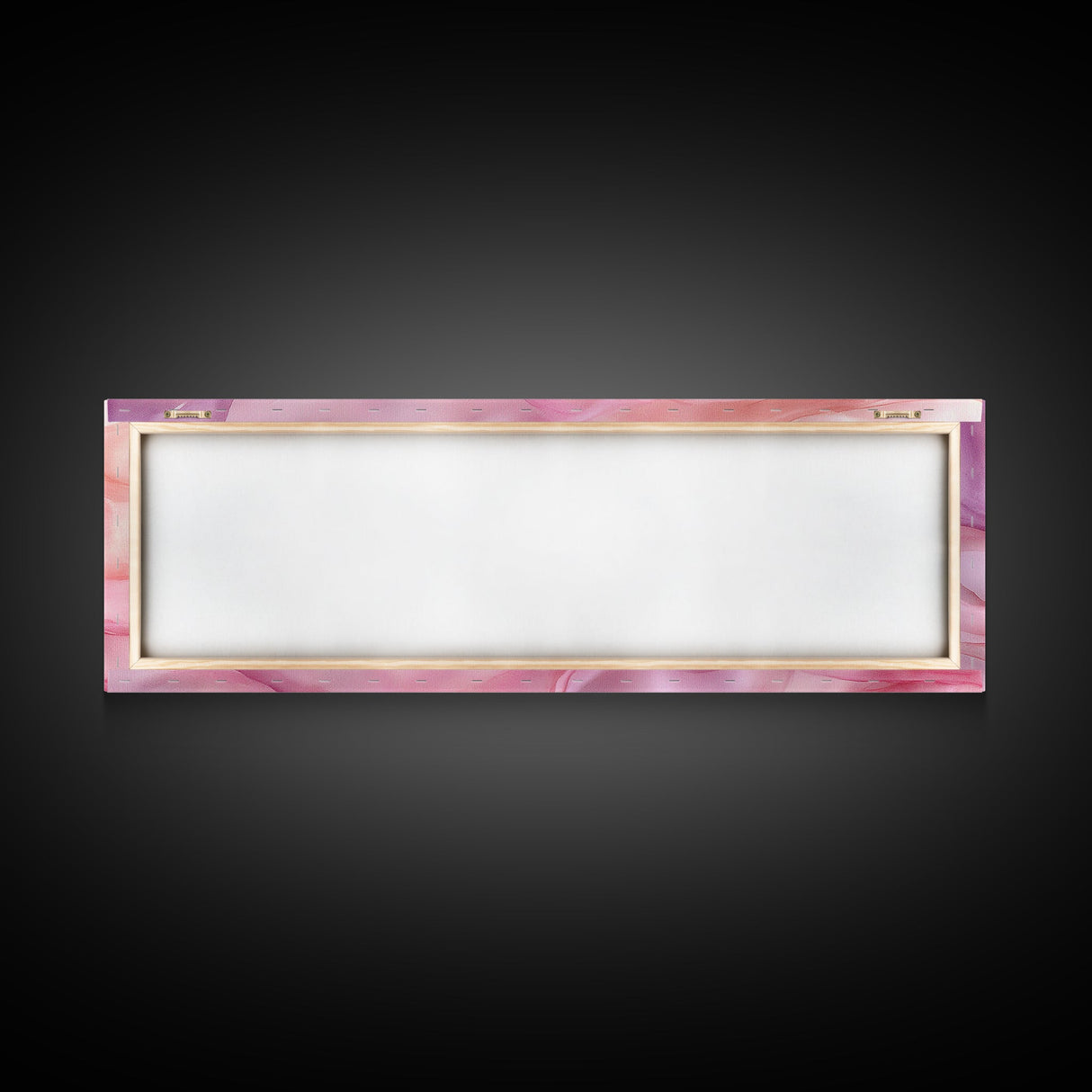Light Pink Abstract Canvas Print Living Room Wall Art Horizontal Pink Wall Art Feminine Wabi Sabi Art Minimalist Extra Wide Art