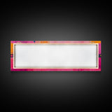 Pink Geometric Abstract Canvas Print Modern Wall Art Whimsical Boho Design Minimalist Art Long Narrow Extra Wide Statement Piece