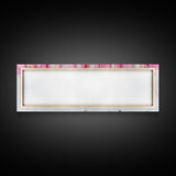 Abstract Pink Pens Framed Canvas Print - Whimsical Art, Light Pink Dorm Wall Decor, Vertical Art Gift Idea, Unique Living Room Canvas Print