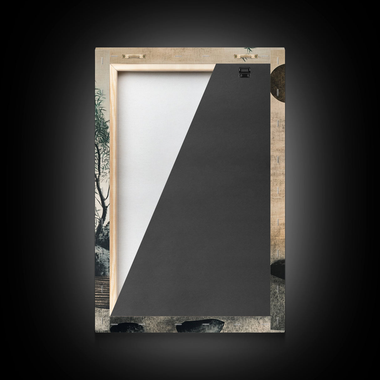 Zen Bamboo Garden Canvas Print Wabi Sabi Wall Art Minimalist Zen Inspired Artwork Rustic Decor Above Couch Wall Art Bedroom Art