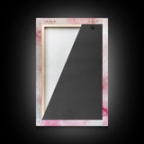 Origami Cranes Canvas Print, Pink Paper Bird Art, Minimalist Zen Decor, Whimsical Artwork Bedroom Wall Art, Japanese-Inspired Gift