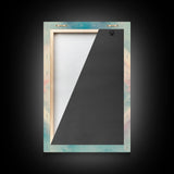 Sacred Geometry Art Framed Canvas Print Sacred Patterns Wall Decor Moody Abstract Geometric Wall Art Living Room Zen Artwork Gift